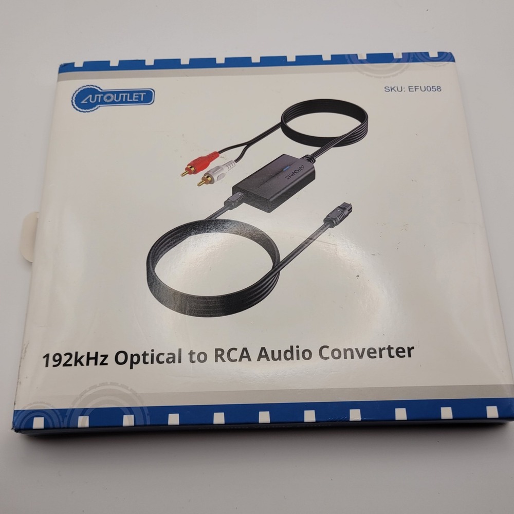192kHz Digital to Analog Audio Converter SPDIF Optical Toslink to RCA Adapter